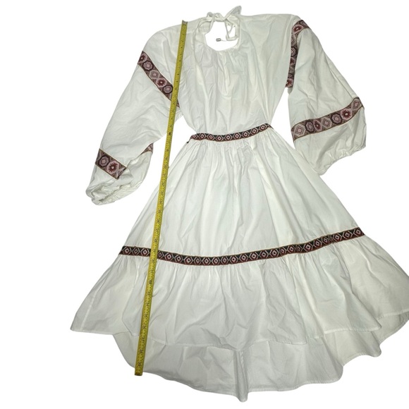 NWOT CHUFY Hari Mini White Embroidered Dress w/open back m - Picture 8 of 15